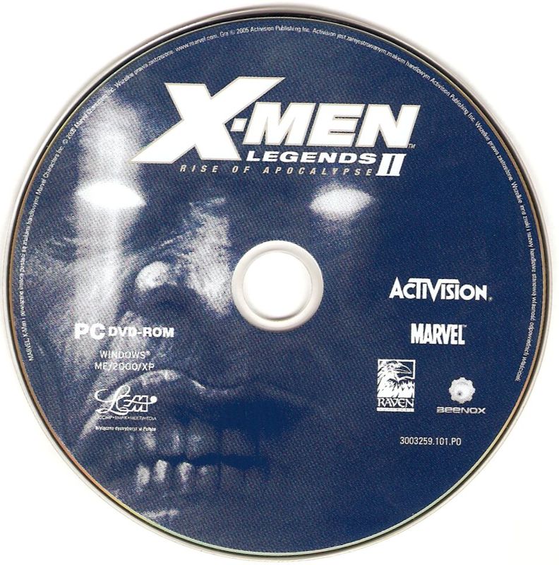 Media for X-Men: Legends II - Rise of Apocalypse (Windows): Game DVD