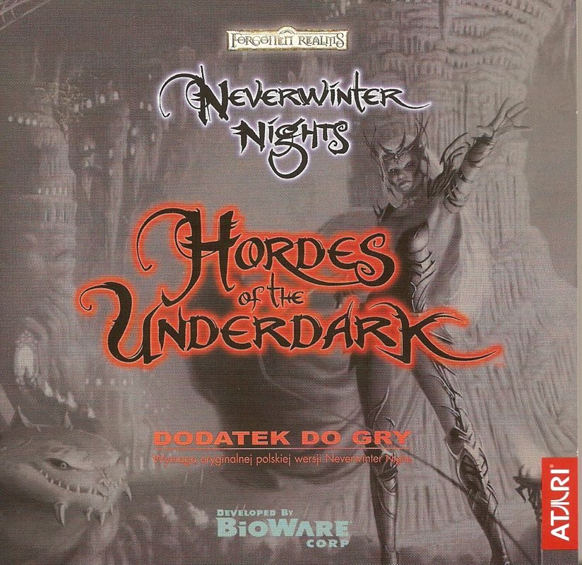 Other for Neverwinter Nights: Hordes of the Underdark (Windows): Jewel case - front