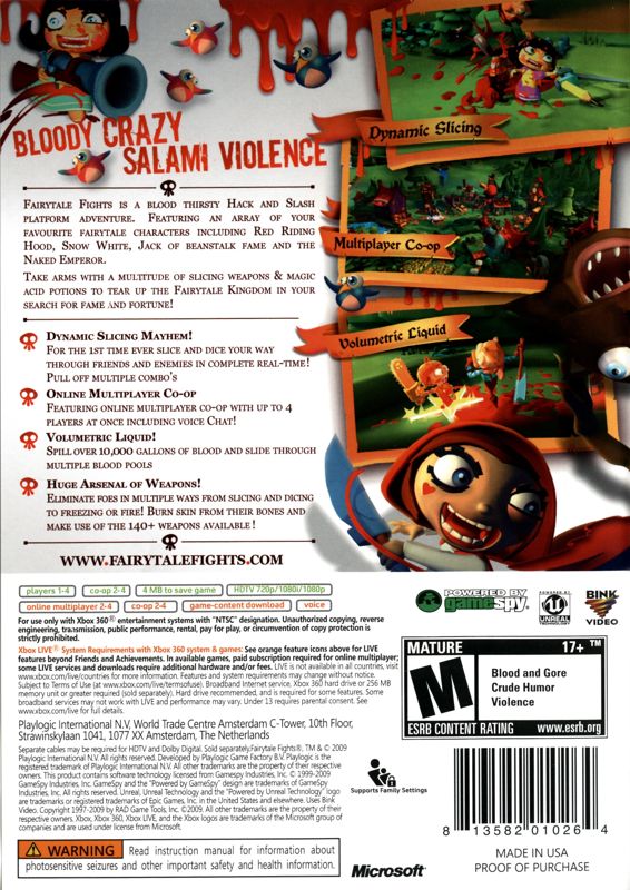 Fairytale Fights cover or packaging material MobyGames