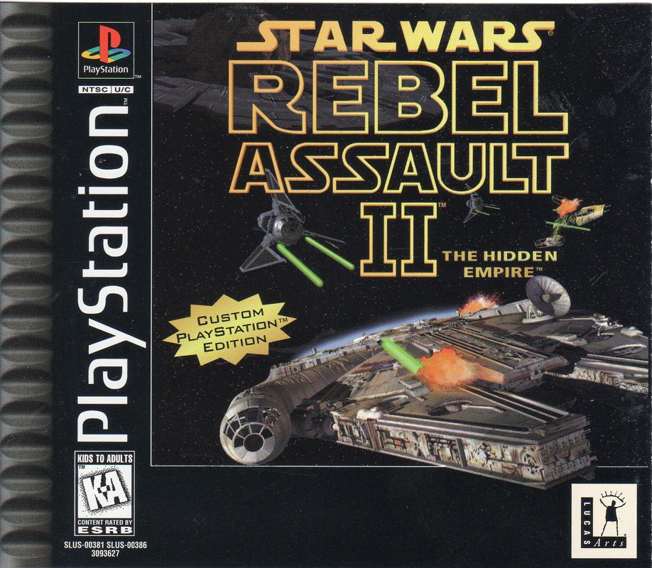 Front Cover for Star Wars: Rebel Assault II - The Hidden Empire (PlayStation)