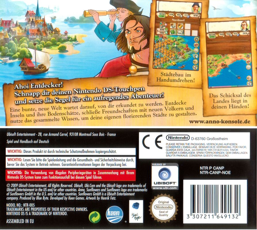 Back Cover for Dawn of Discovery (Nintendo DS)