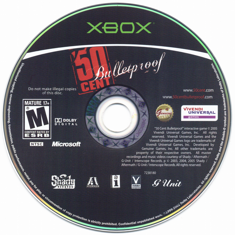 Media for 50 Cent: Bulletproof (Xbox)