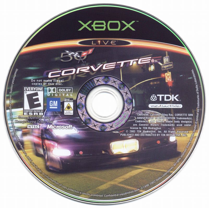 Corvette cover or packaging material MobyGames