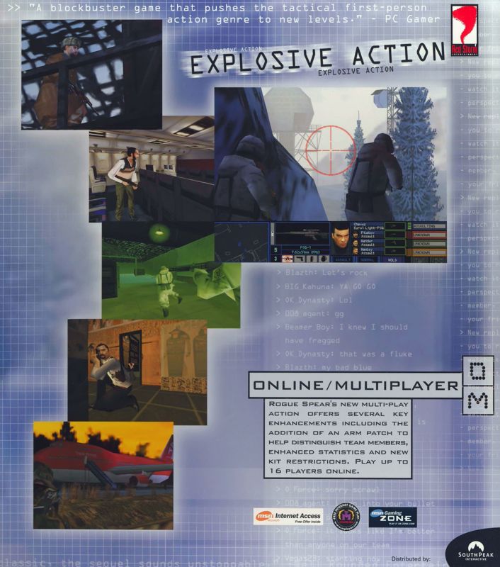 Inside Cover for Tom Clancy's Rainbow Six: Rogue Spear (Windows): Right