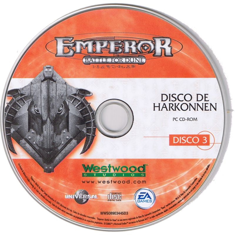 Media for Emperor: Battle for Dune (Windows) (EA Classics release): Disc 3 - Harkonnen