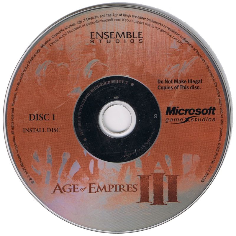 Media for Age of Empires III (Windows): Disc 1