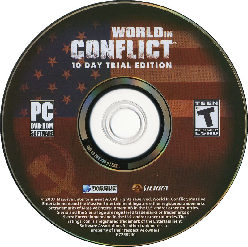 Media for World in Conflict (Collector's Edition) (Windows): Trial version DVD