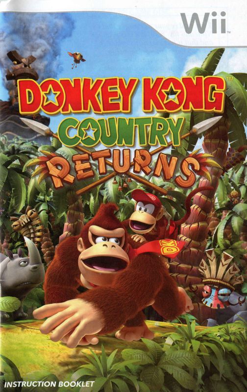 Manual for Donkey Kong Country Returns (Wii): Front