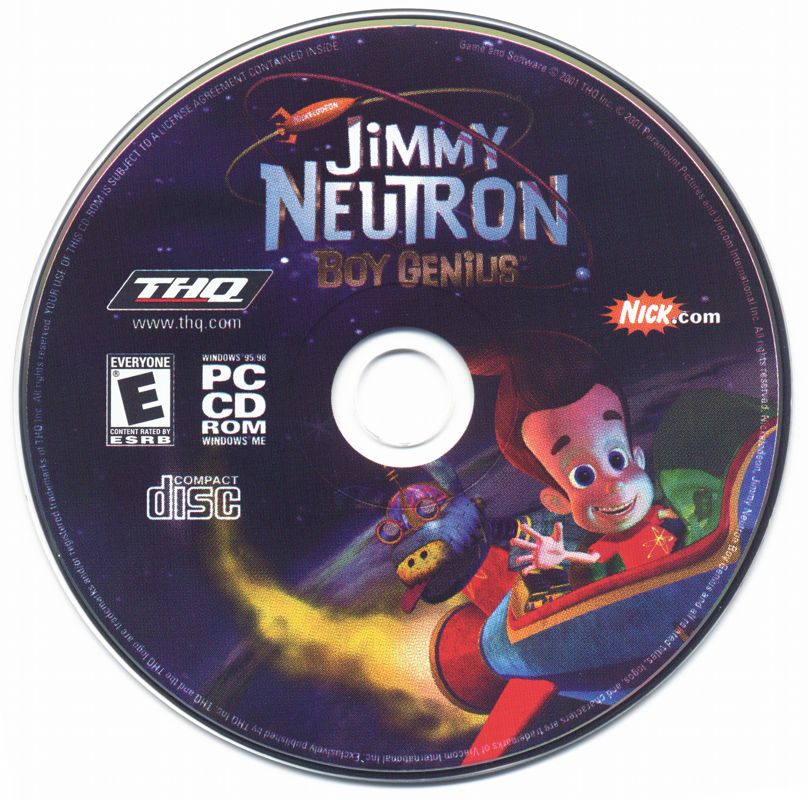 Media for Jimmy Neutron Boy Genius / Rocket Power Extreme Arcade Games (Windows): Jimmy Neutron Disc