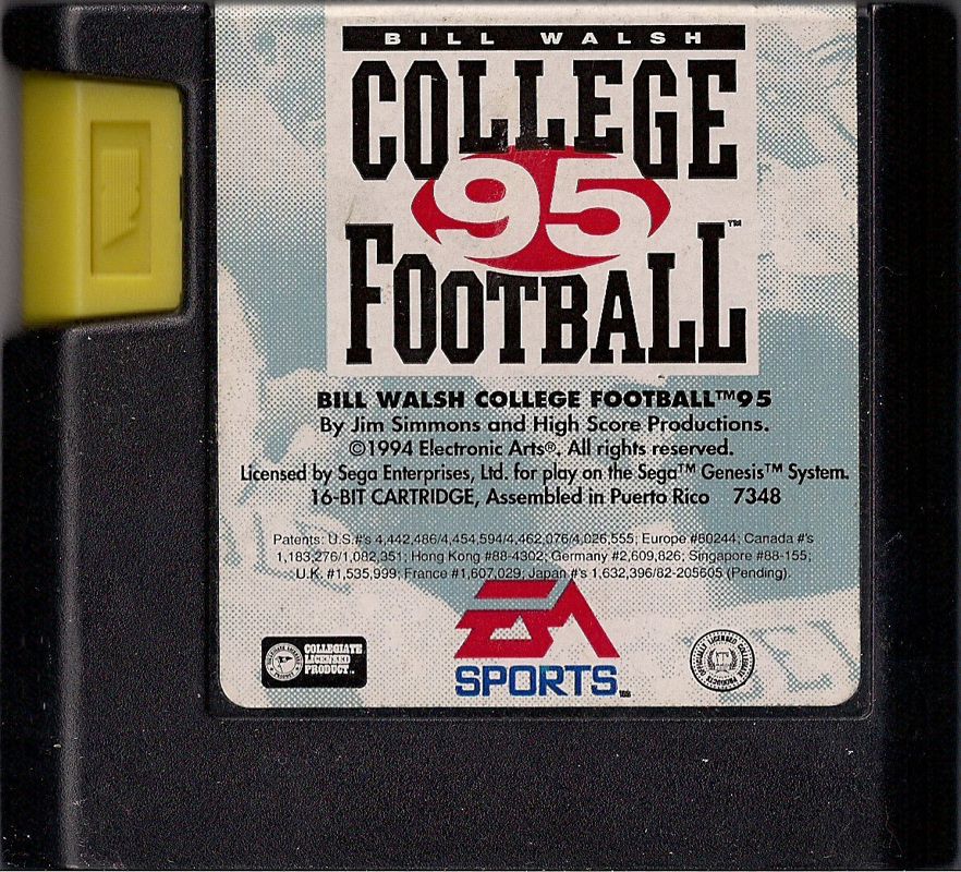 Media for Bill Walsh College Football 95 (Genesis)