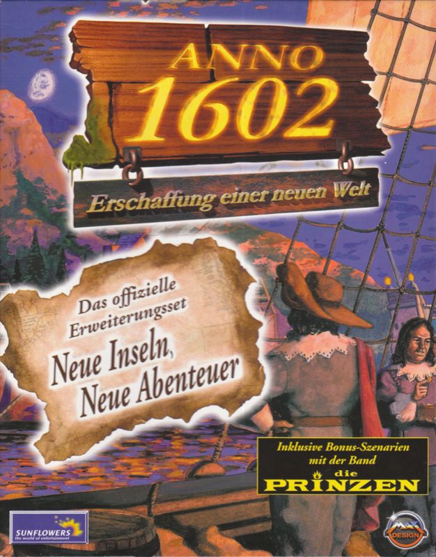 Front Cover for Anno 1602: Erschaffung einer neuen Welt - Neue Inseln, Neue Abenteuer (Windows)