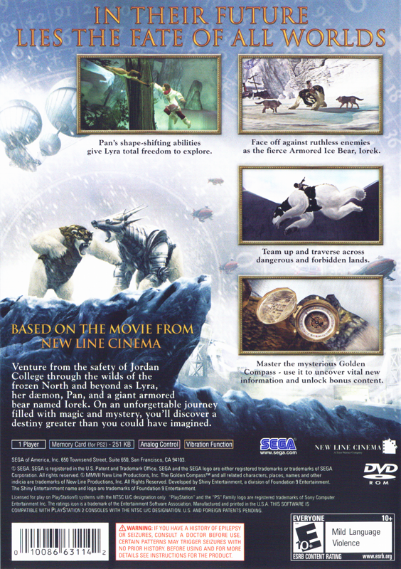 The Golden Compass cover or packaging material - MobyGames