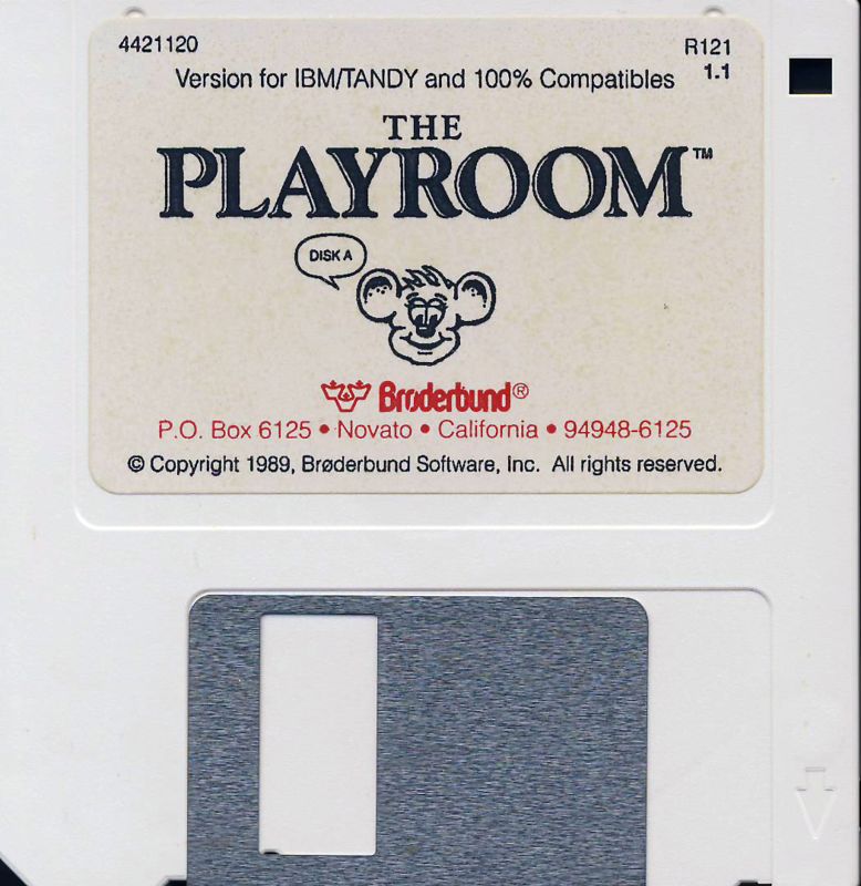 Media for The Playroom (DOS) (Dual media release v1.1): Disk 1/2