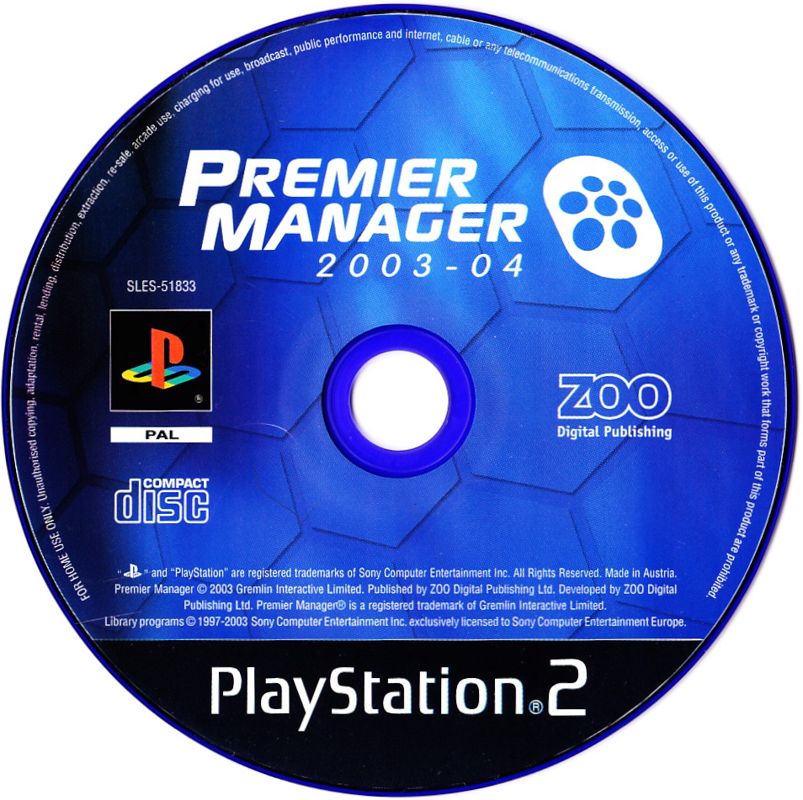 Premier Manager 2003-04 cover or packaging material - MobyGames