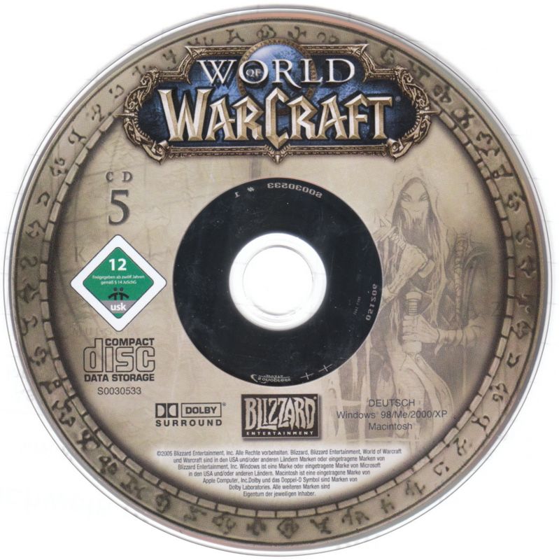 Media for World of WarCraft (Macintosh and Windows): Disc 5