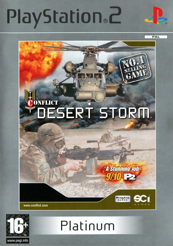 Front Cover for Conflict: Desert Storm (PlayStation 2) (General European Platinum release)