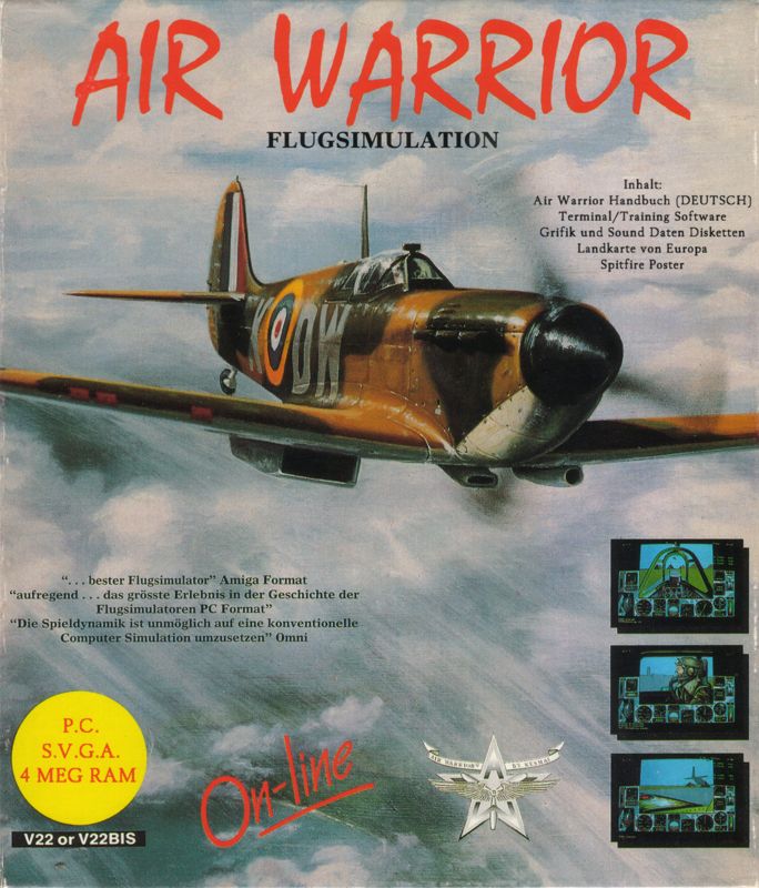 Front Cover for Air Warrior (DOS)
