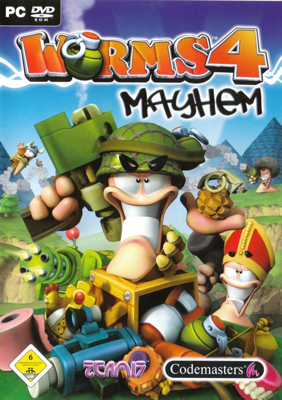 Front Cover for Worms 4: Mayhem (Windows) (Re-release (.pdf-manual only))