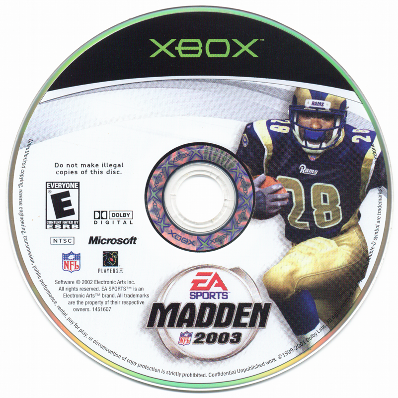 Madden NFL 2002 cover or packaging material - MobyGames