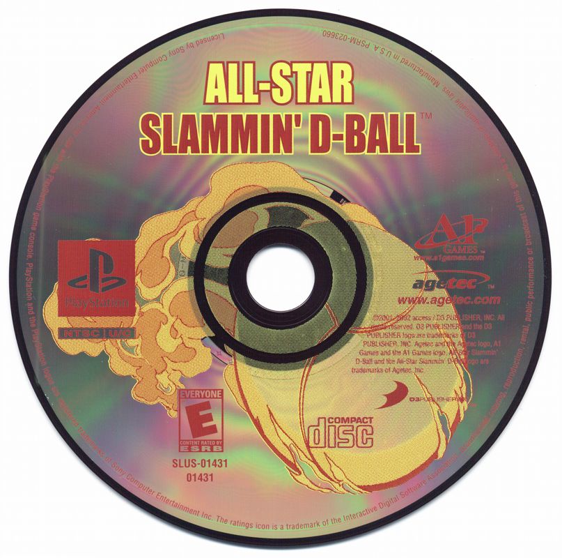 Media for All-Star Slammin' D-Ball (PlayStation)