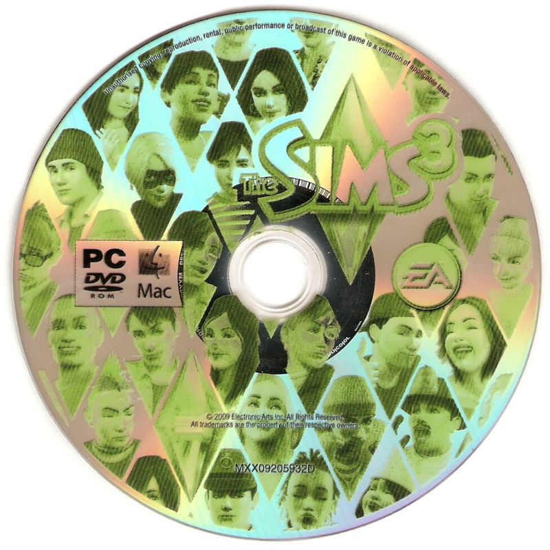 Media for The Sims 3 (Macintosh and Windows)