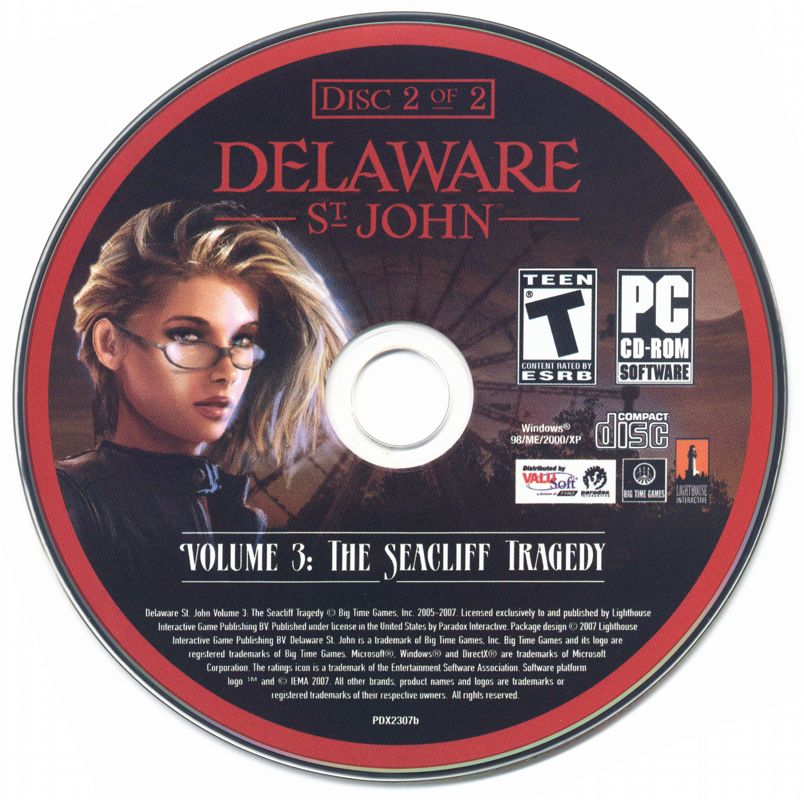 Media for Delaware St. John: Volume 3: The Seacliff Tragedy (Windows): Disc 2