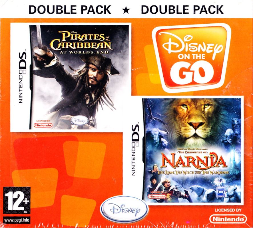 Front Cover for Double Pack: Disney on the Go - Disney Pirates of the Caribbean: At World's End / The Chronicles of Narnia: The Lion, the Witch and the Wardrobe (Nintendo DS)