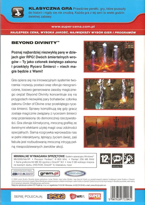 Beyond Divinity cover or packaging material - MobyGames