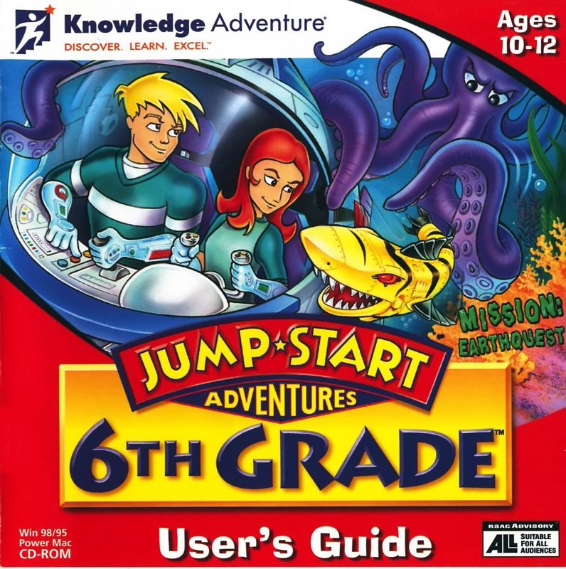 Other for JumpStart Adventures: 6th Grade - Mission: Earthquest (Macintosh and Windows): Jewel Case - Front