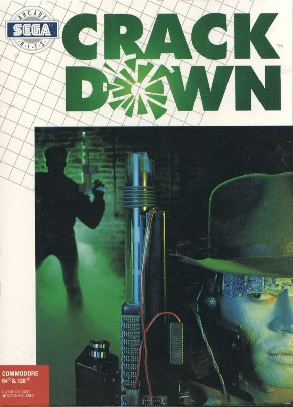 Front Cover for Crack Down (Commodore 64)