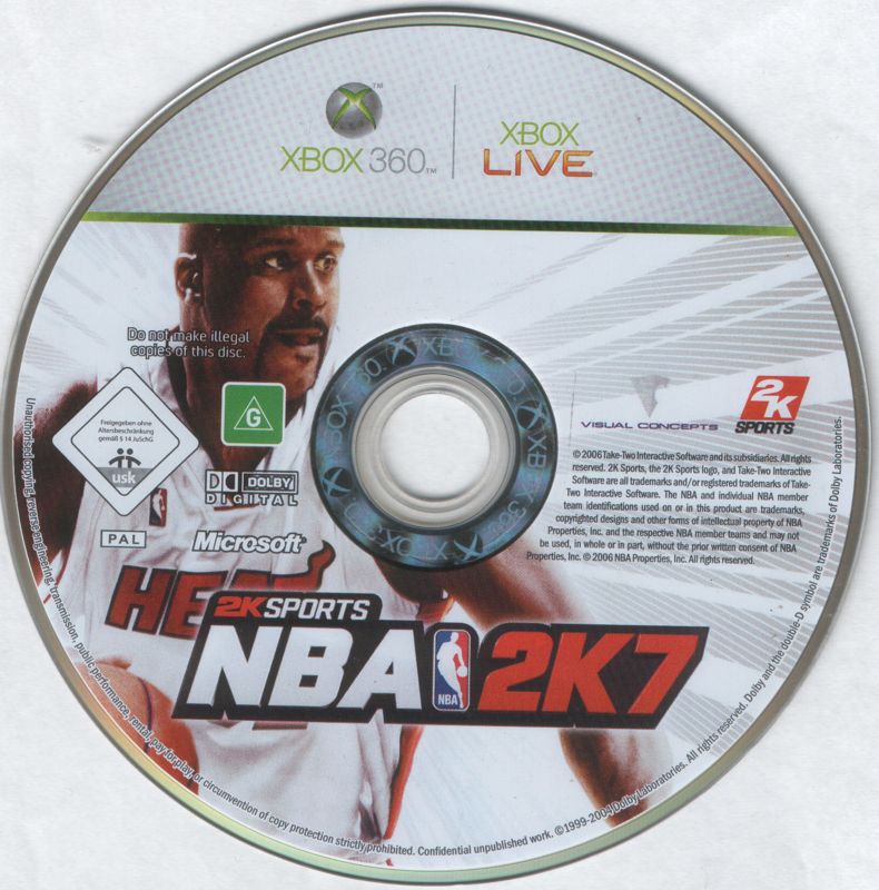 NBA 2K7 cover or packaging material - MobyGames