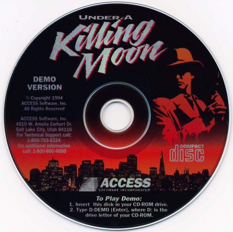 Media for Under a Killing Moon (DOS) (Demo version)