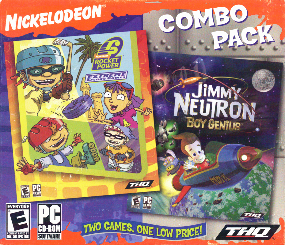 Front Cover for Jimmy Neutron Boy Genius / Rocket Power Extreme Arcade Games (Windows)