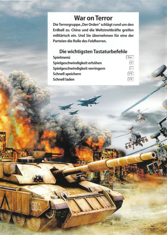 Back Cover for War on Terror (Windows) (Computer Bild Spiele Magazin Covermount 2/2008)