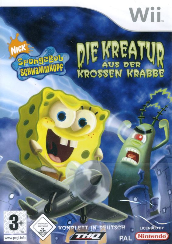 Front Cover for SpongeBob Squarepants: Creature from the Krusty Krab (Wii)