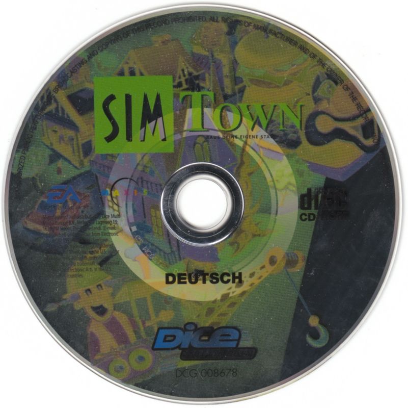 Media for SimTown (Windows and Windows 3.x) (Dice Multimedia release)