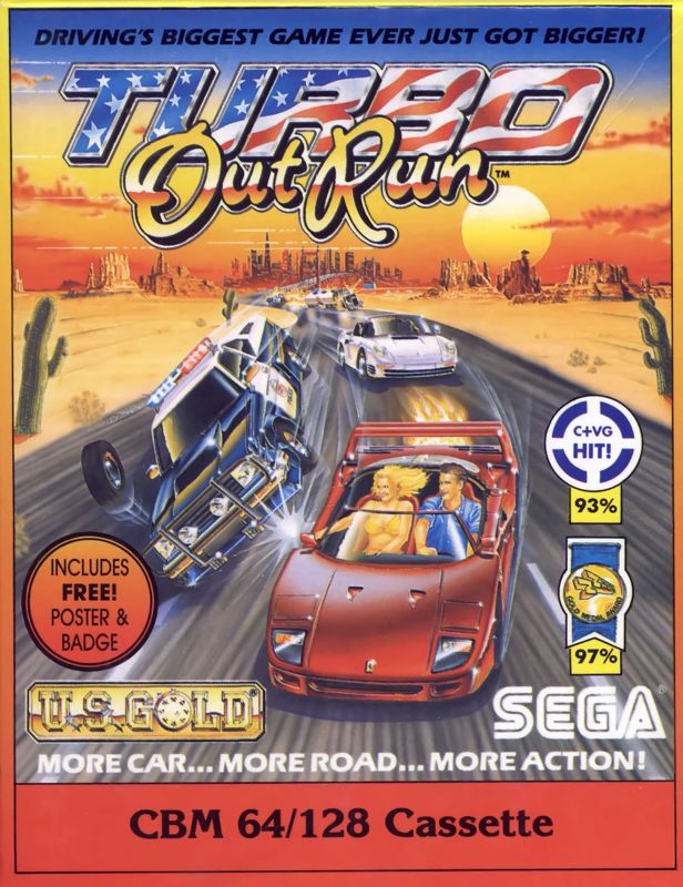 Front Cover for Turbo Out Run (Commodore 64)