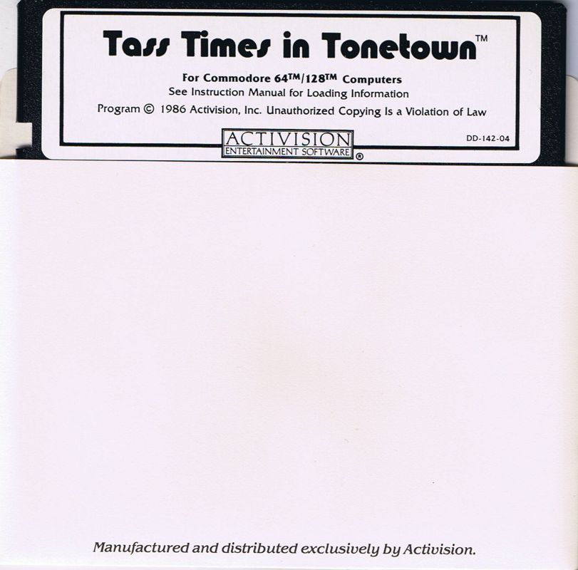 Media for Tass Times in Tonetown (Commodore 64)