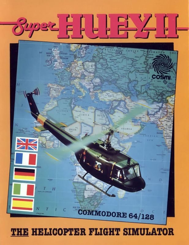 Front Cover for Super Huey II (Commodore 64)