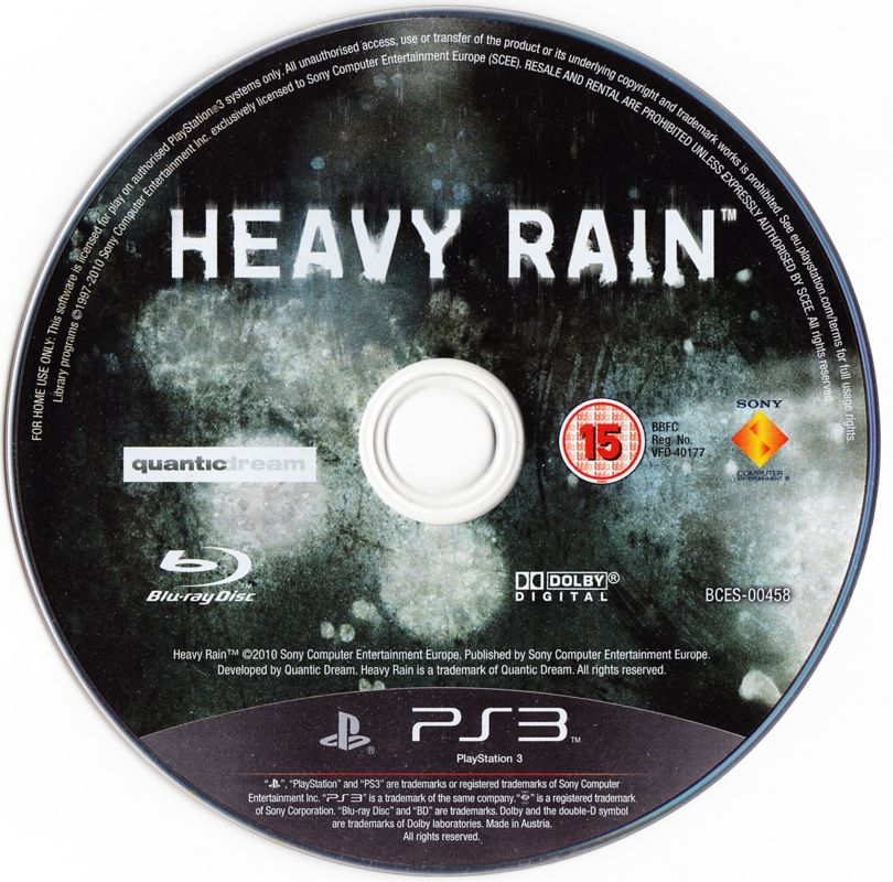 Media for Heavy Rain (PlayStation 3)