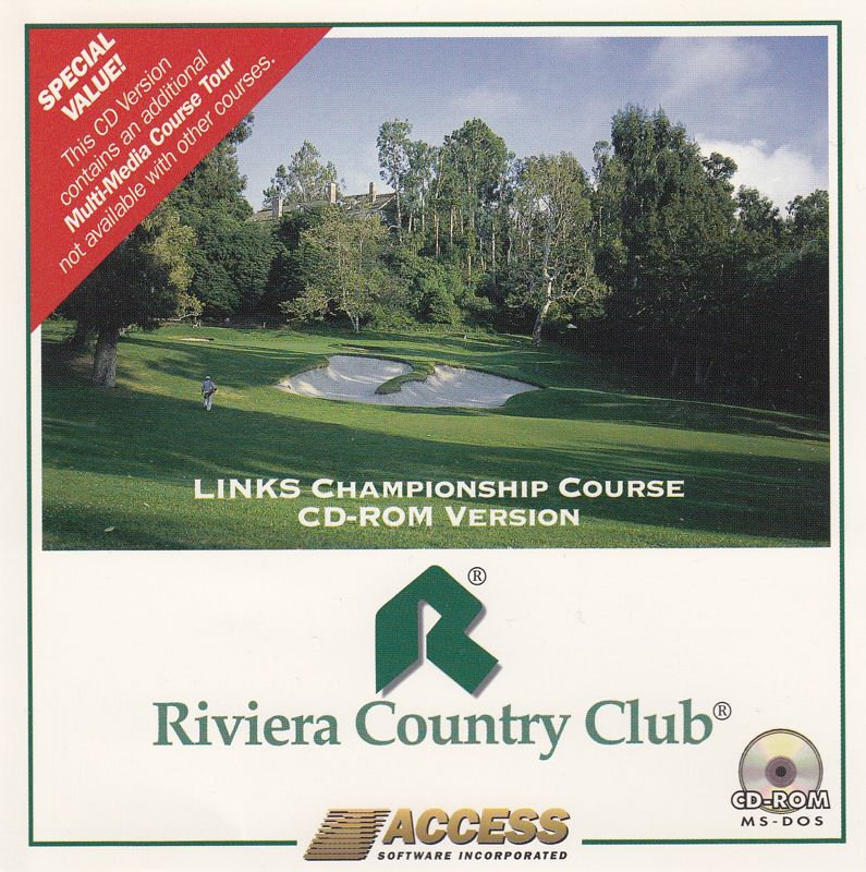 Front Cover for Links: Championship Course - Riviera Country Club (DOS) (CD-ROM release)