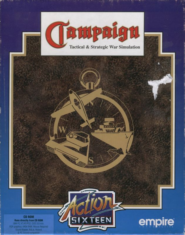 Front Cover for Campaign (DOS) (Action Sixteen release)