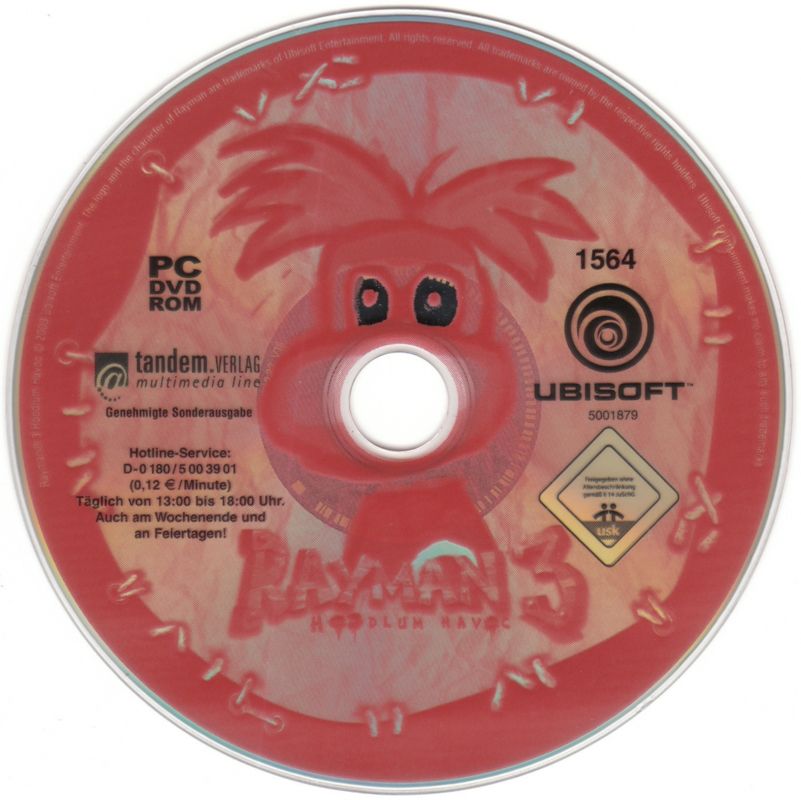 Media for Rayman 3: Hoodlum Havoc (Windows) (Tandem-Verlag release)