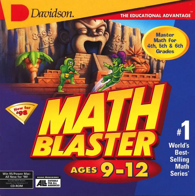 Other for Math Blaster: Ages 9-12 (Macintosh and Windows): Jewel Case - Front