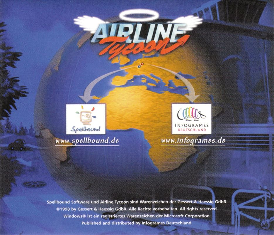 Other for Airline Tycoon (Windows): Jewel Case - Back