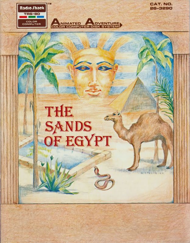 Front Cover for The Sands of Egypt (TRS-80 CoCo)
