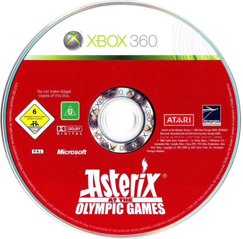 Media for Asterix at the Olympic Games (Xbox 360)
