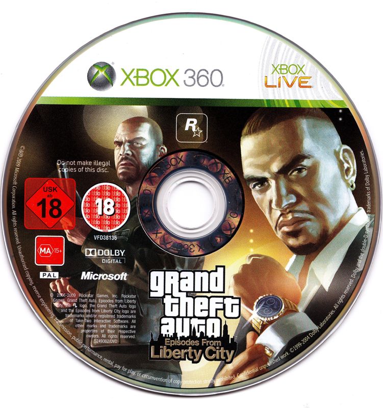 GTA Grand Theft Auto Liberty City Xbox 360 Video GAME Manual