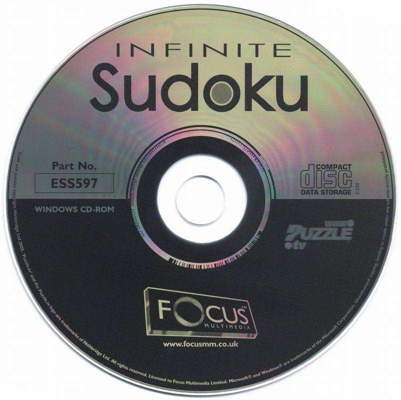 Media for Infinite Sudoku (Windows)