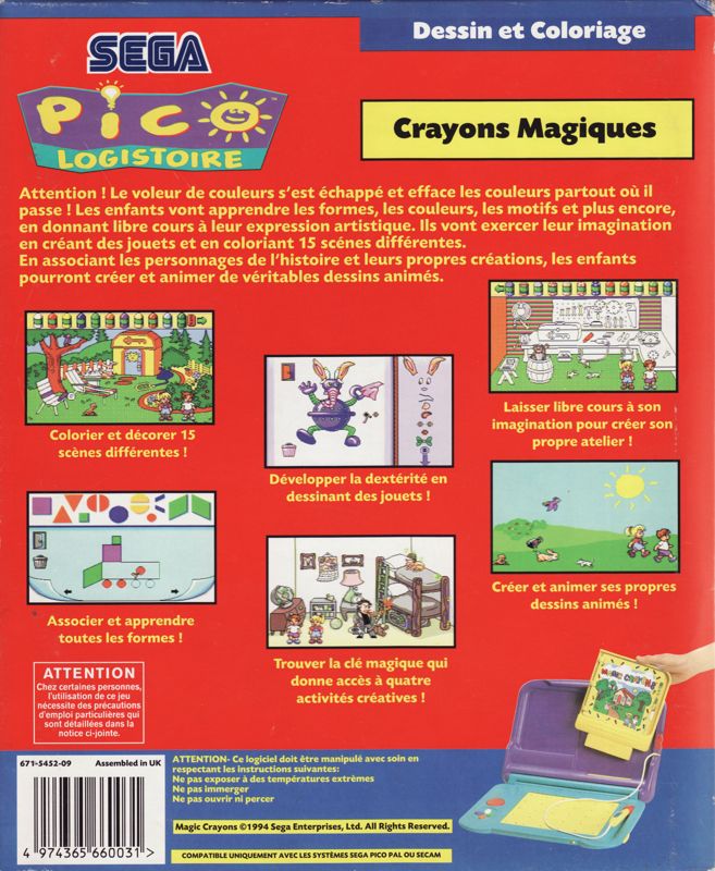Magic Crayons cover or packaging material MobyGames